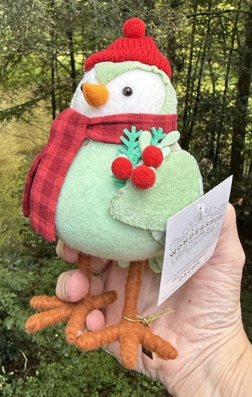 Target Wondershop Christmas Featherly Friends “DACHA” Fabric Bird Brand New!